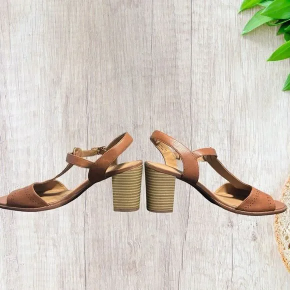 Clarks Ciera Glass Womens Sandals Size 9.5 Brown Open Toe‎ Ankle Strap - Picture 5 of 8